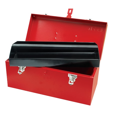 Urrea Tool Box, Steel, Red, 16 in W x 7-1/2 in D x 7-1/2 in H D3